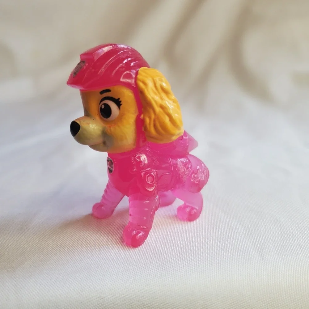 Paw Patrol the Movie SKYE neon pink dog mini figure cake topper